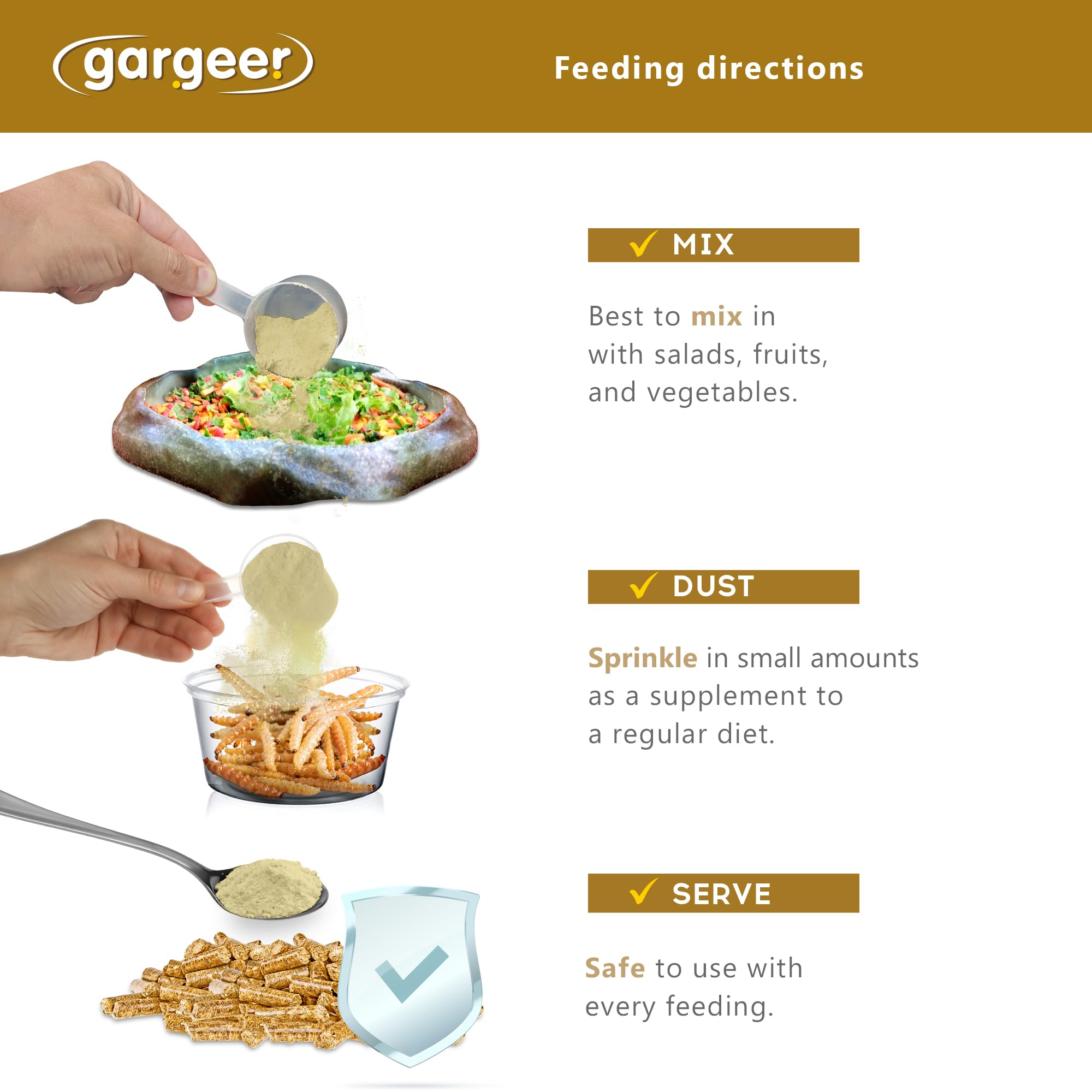 Gargeer Salad Topper on greens highlights flavor and balanced nutrition.