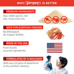 Gargeer Spectrum diverse-grain-content mirrors natural diet for balanced nutrition.