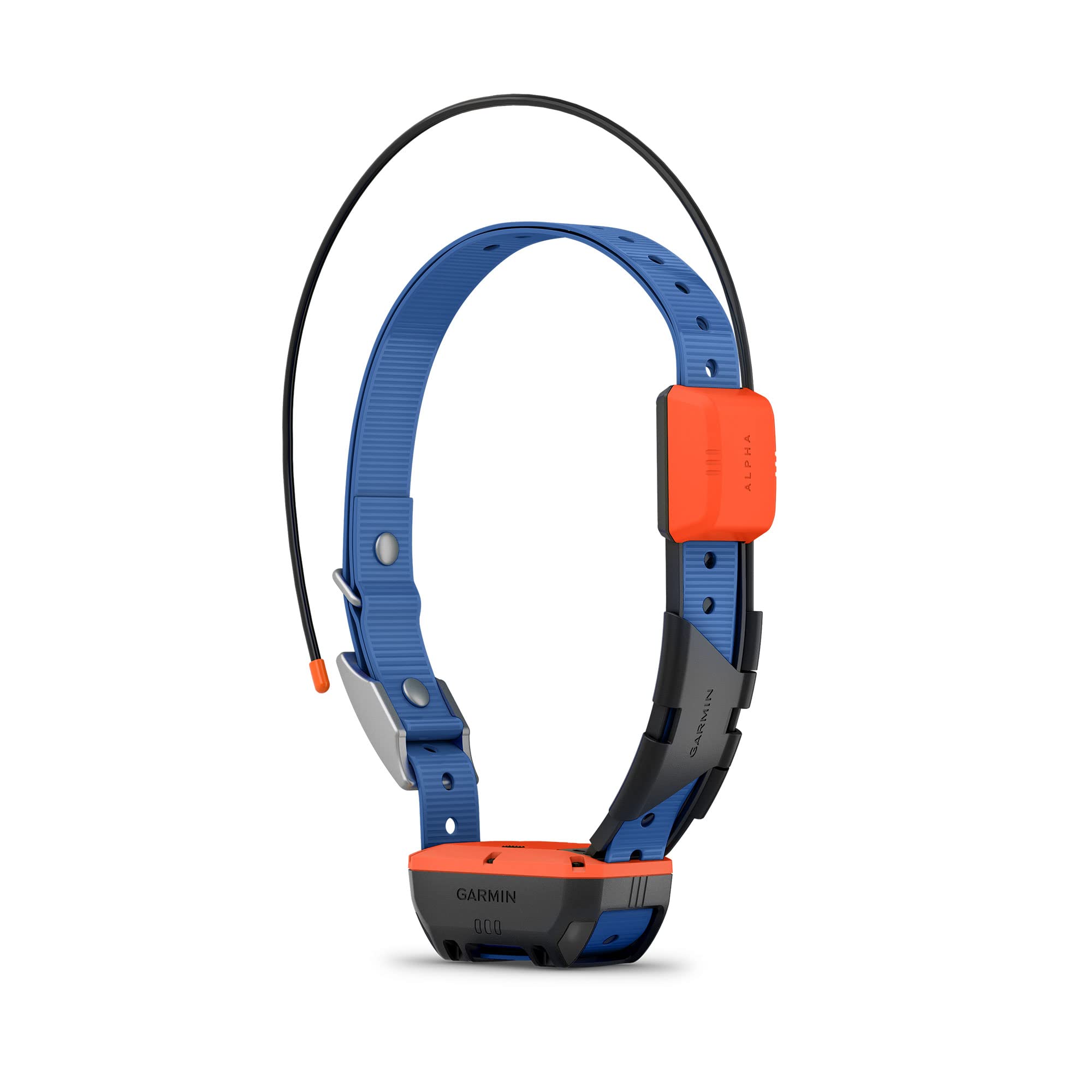 Garmin Alpha T 20 collar shows rugged slim design for comfortable wear across breeds