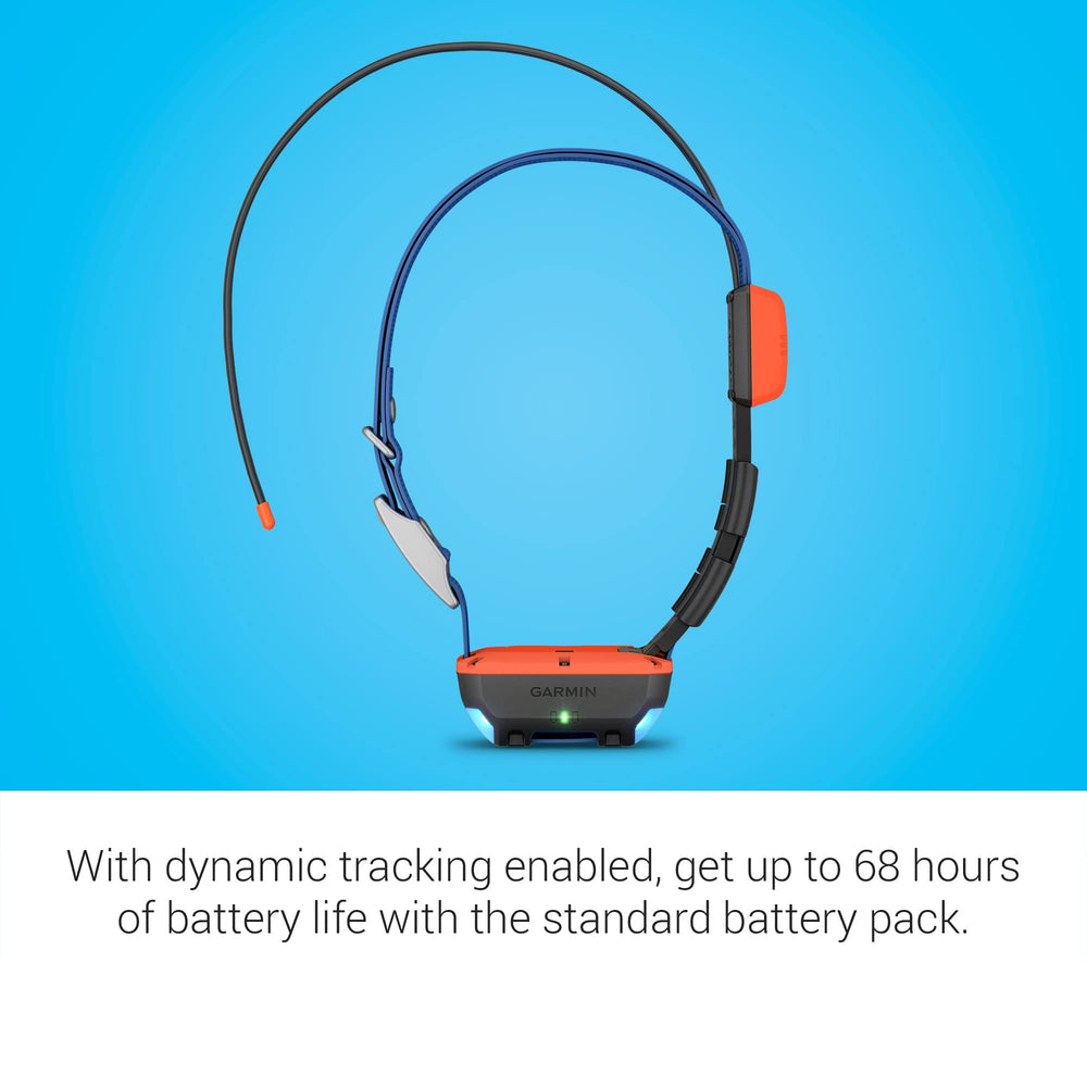 Garmin Alpha T 20 features a user-replaceable flex band for easy resizing