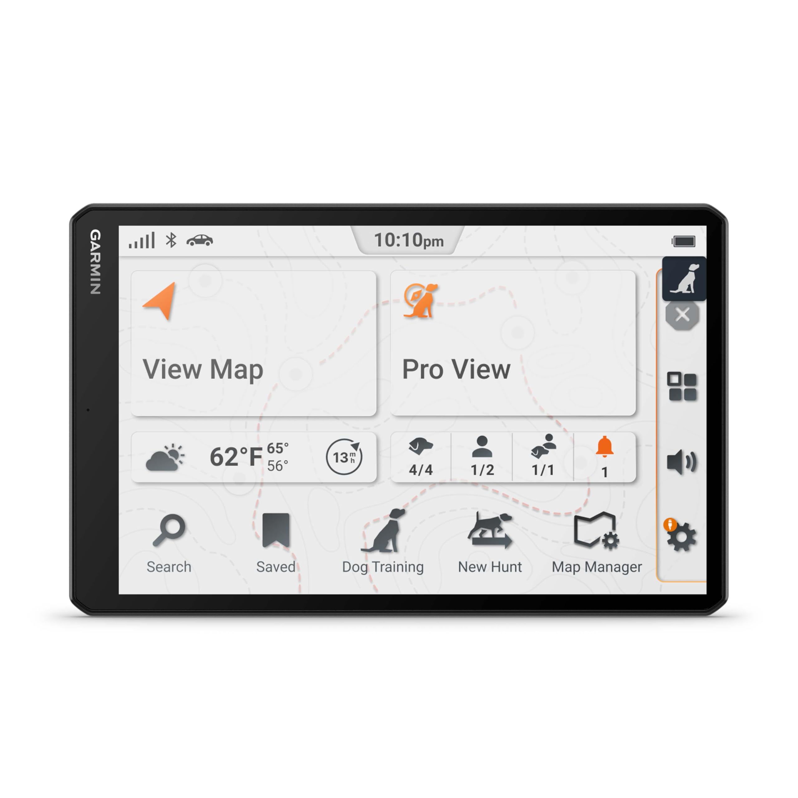 Garmin Alpha XL training commands with 18 levels for training-enabled collars.