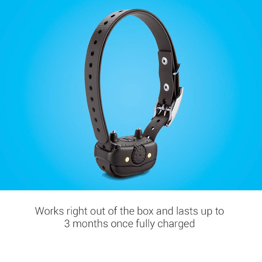 Garmin BarkLimiter Deluxe auto rise feature illustrates adaptive correction tailored to barking behavior.