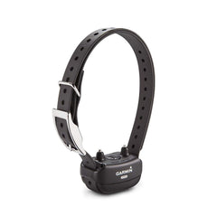 Garmin BarkLimiter Deluxe front view shows compact design for comfortable all-day wear.