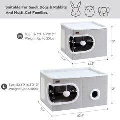 Garnpet cat bed cave design provides secure hideout for calm cats.