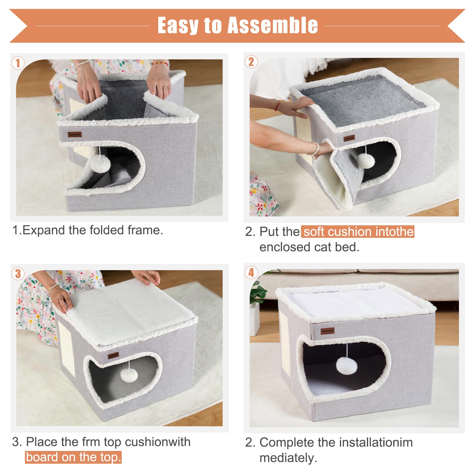 Garnpet durable construction supports playful scratching and long-lasting use.