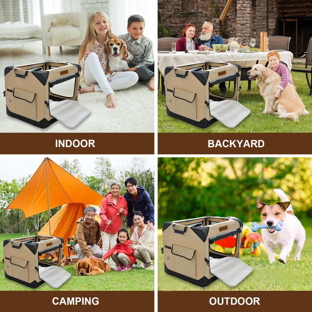 Garnpet collapsible design emphasizes storage efficiency and portability for travel.