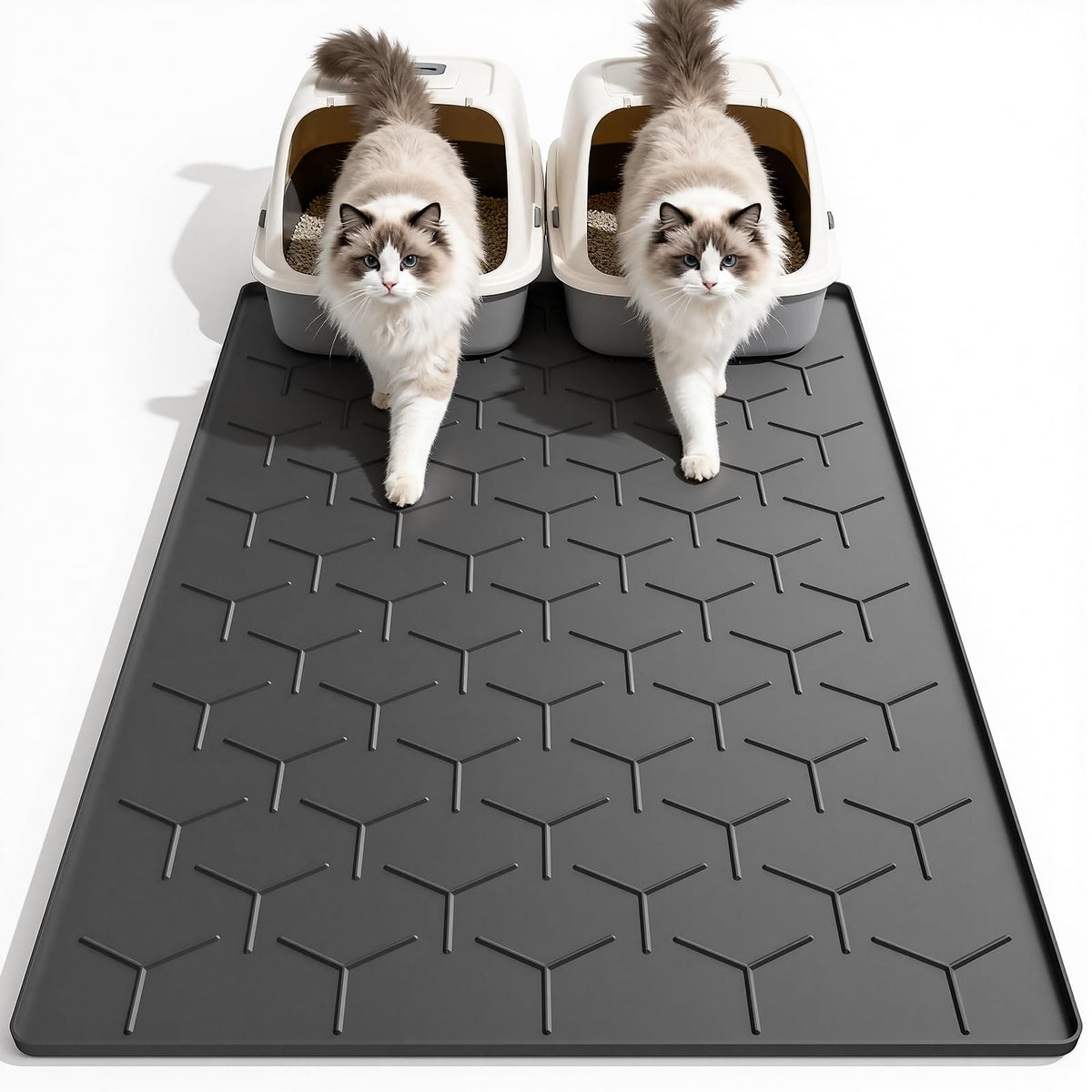 Garoopion Cat Mat large 40x28 traps litter and protects floors