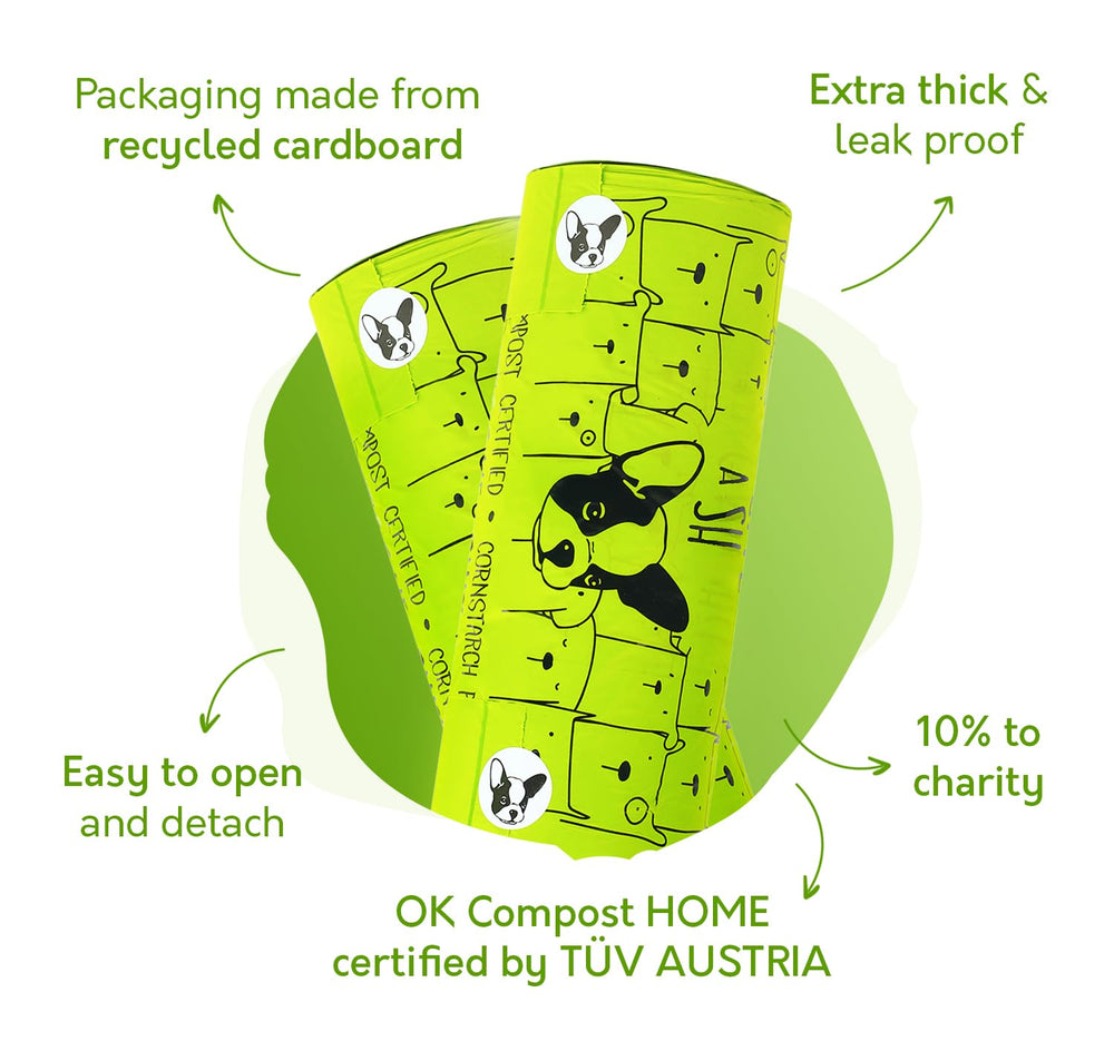 G.A.S leakproof dog poop bags demonstrate odor control in action.
