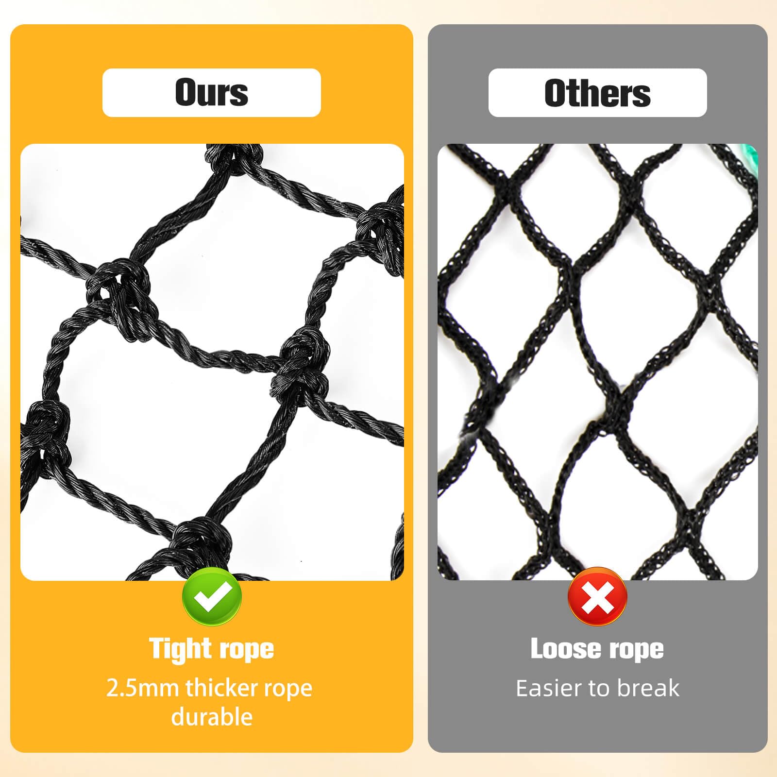 Gasgimos hay net used outdoors showing weather-ready durability.