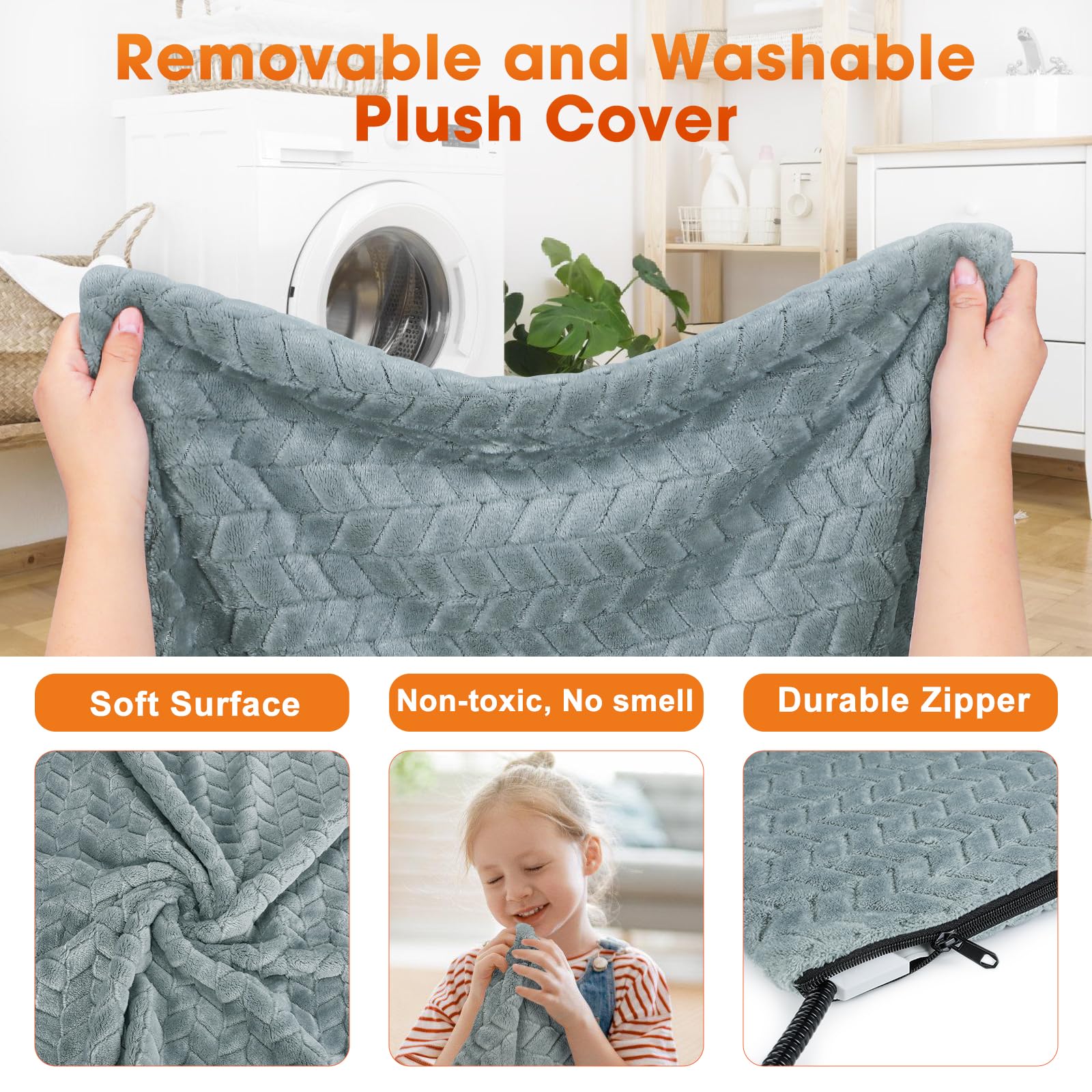 GASUR chew-resistant cord helps reduce pet cable bites during use.