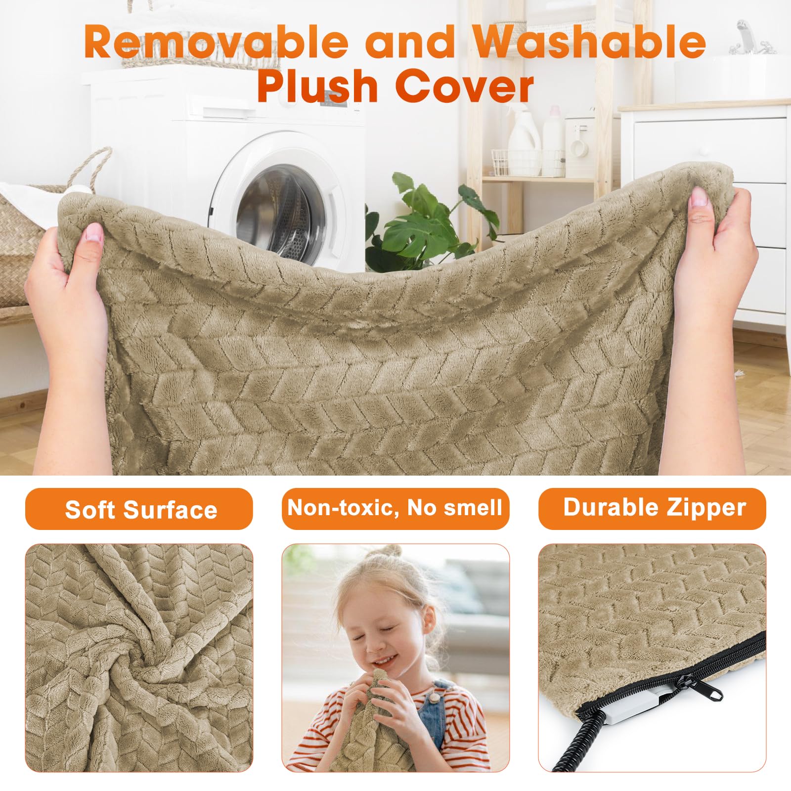 GASUR heated cat bed dual temperature sensors prevent overheating