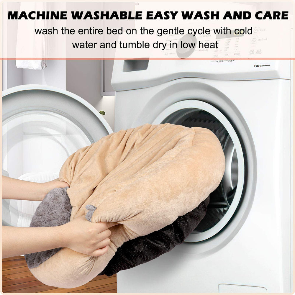 GASUR machine-washable pet bed for easy cleaning after use.