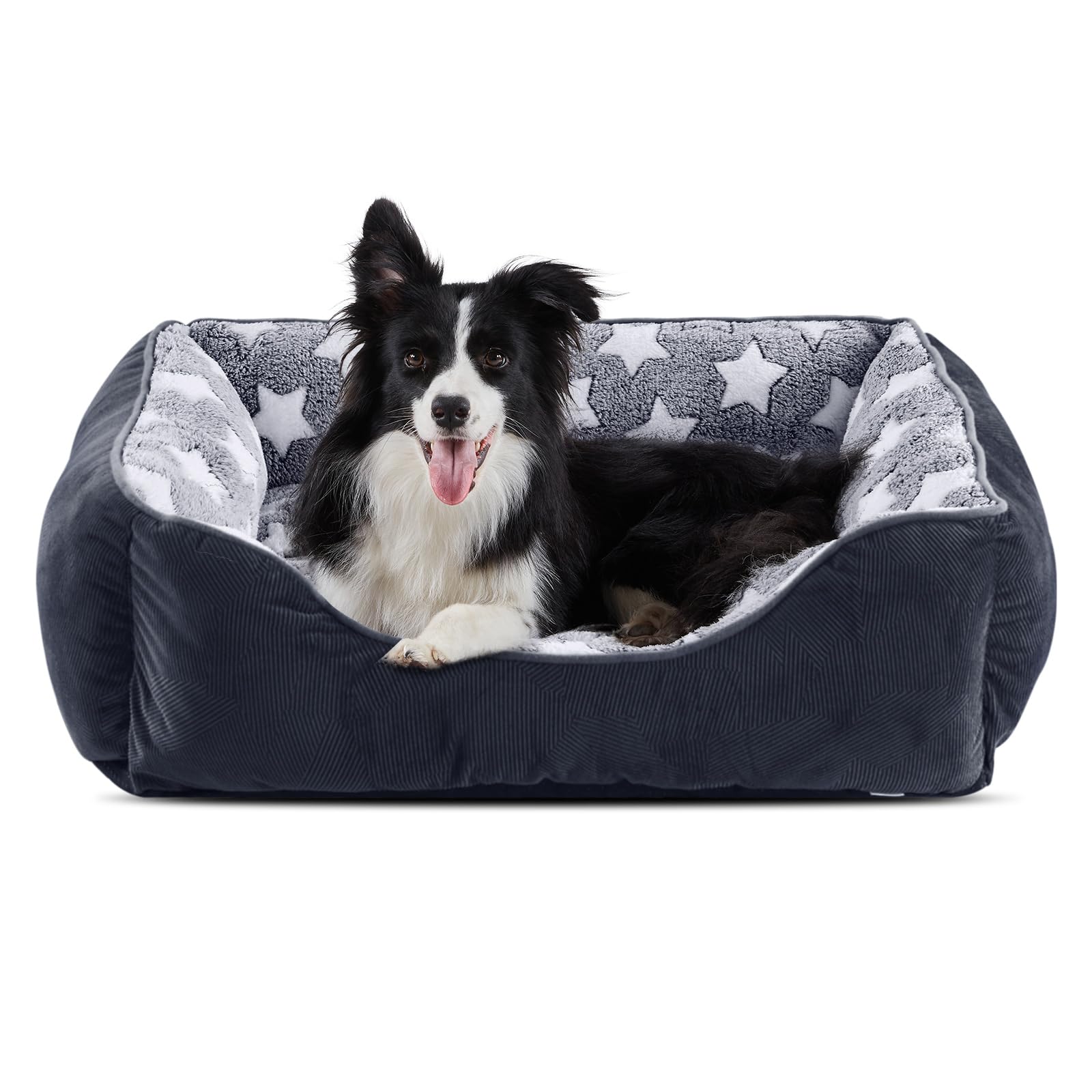 GASUR small dog bed interior star pattern offers cozy warmth for pets