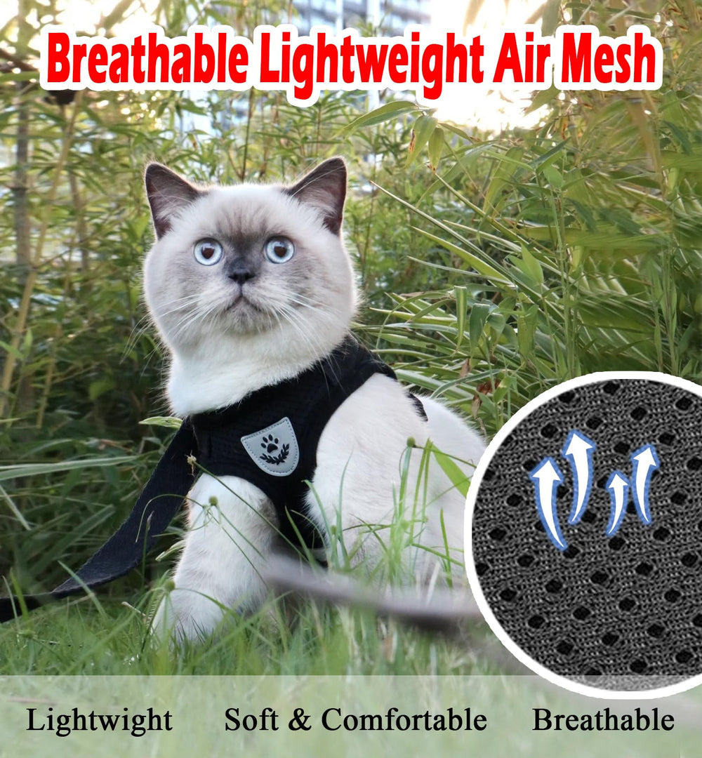 GAUTERF soft mesh harness provides breathable comfort during daily outings