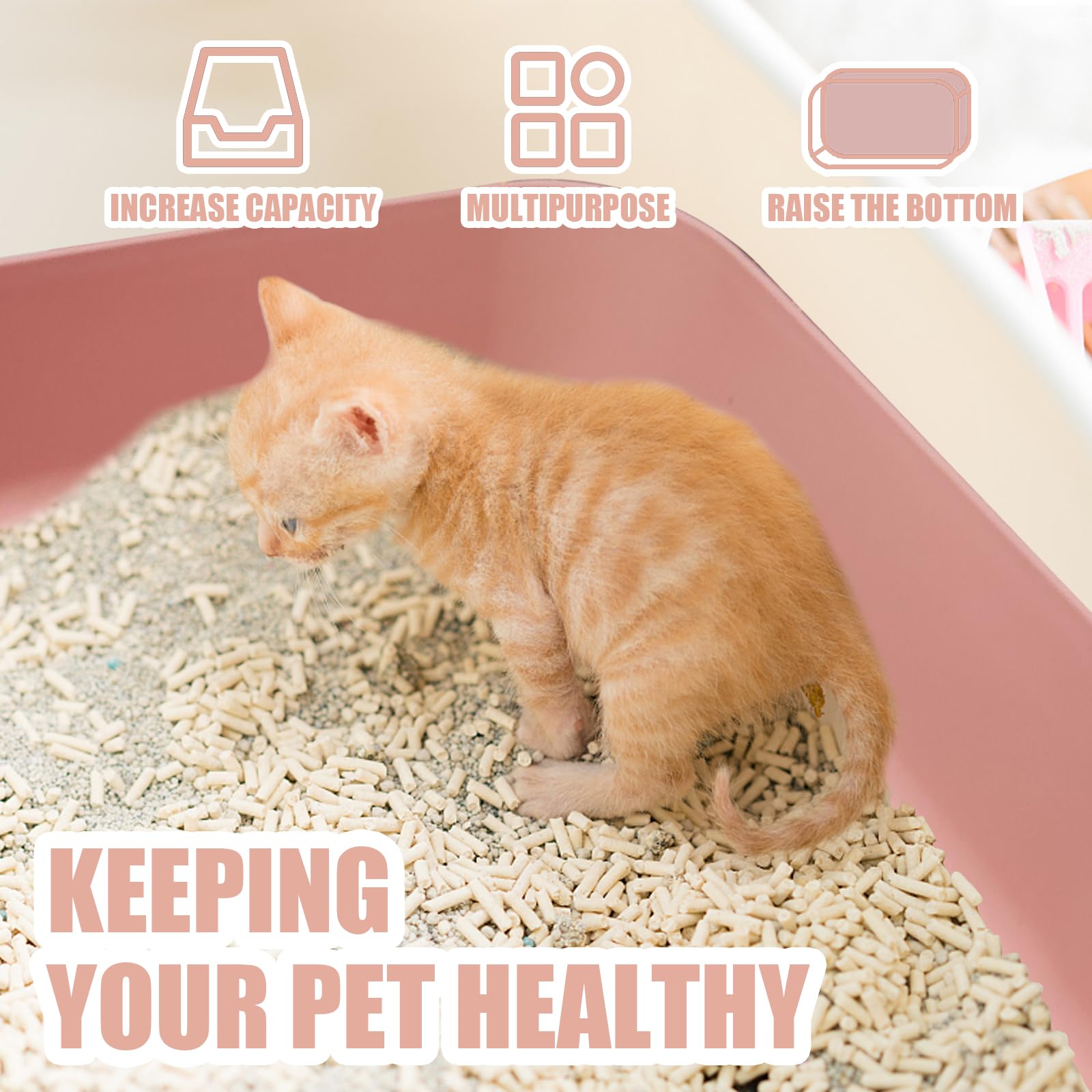 GCVOPTON small litter box suitable for indoor and outdoor use.