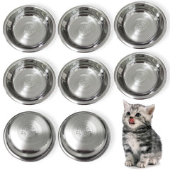 GCVOPTON stainless steel cat bowl whisker-friendly design promotes comfortable meals.
