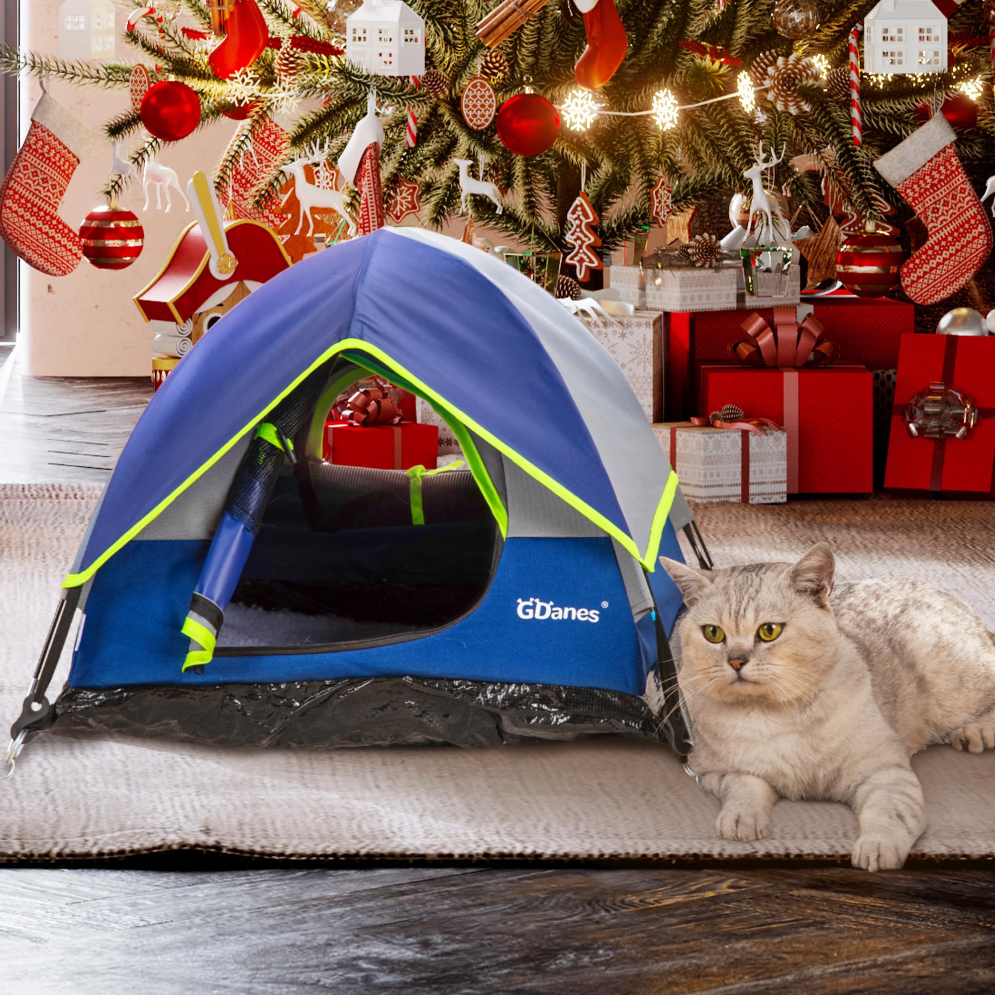 GDanes Blue Cat Tent cozy nap spot for small pets.