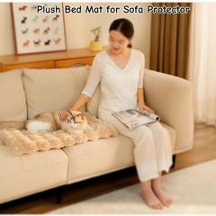 GDCARSL cat bed mat non-slip back keeps it from sliding on surfaces