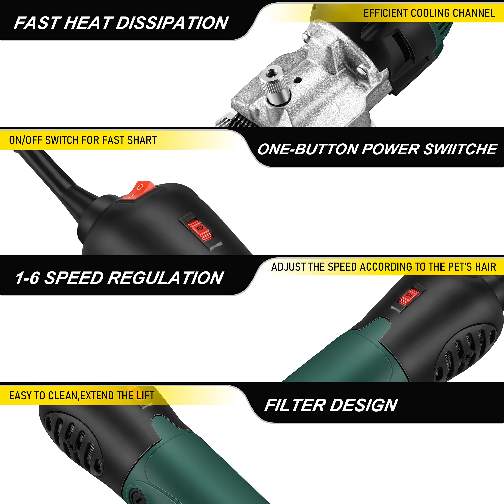 GDJOB horses clippers Beiyuan blades for clean cuts