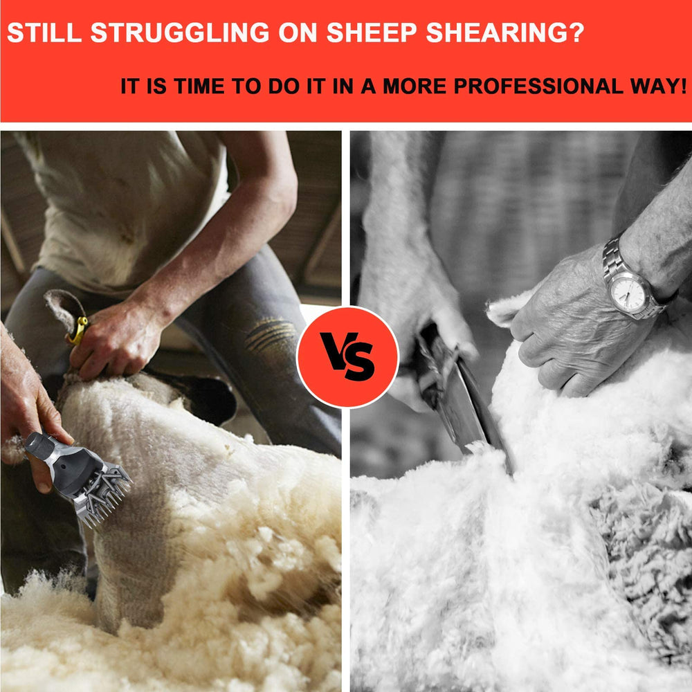 GDJOB Sheep Shears ergonomic anti-slip handle reduces fatigue during work