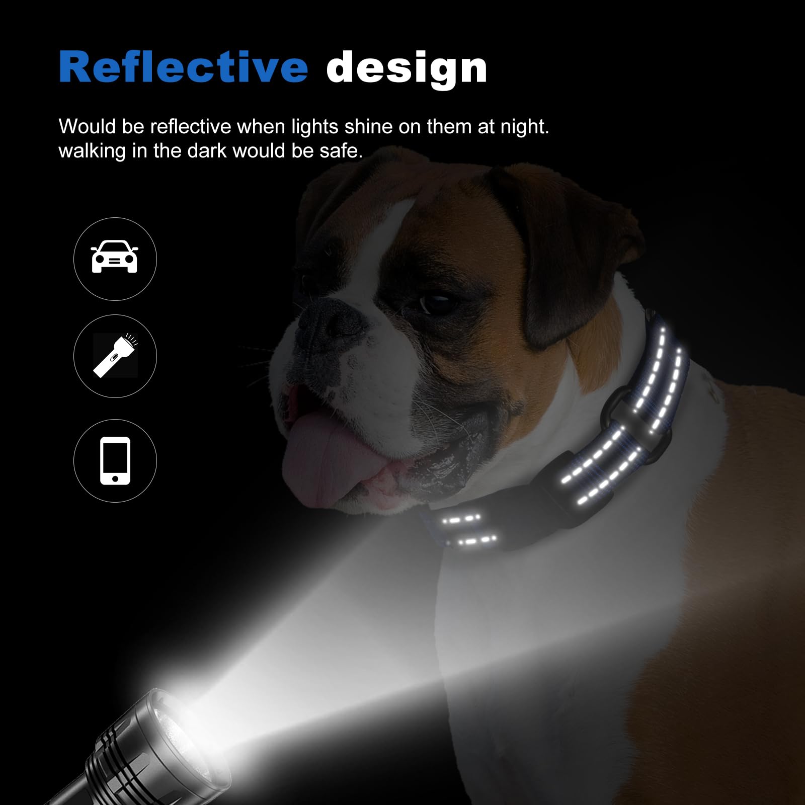 GDLKPS Reflective collar color variety offers high-visibility outdoor options