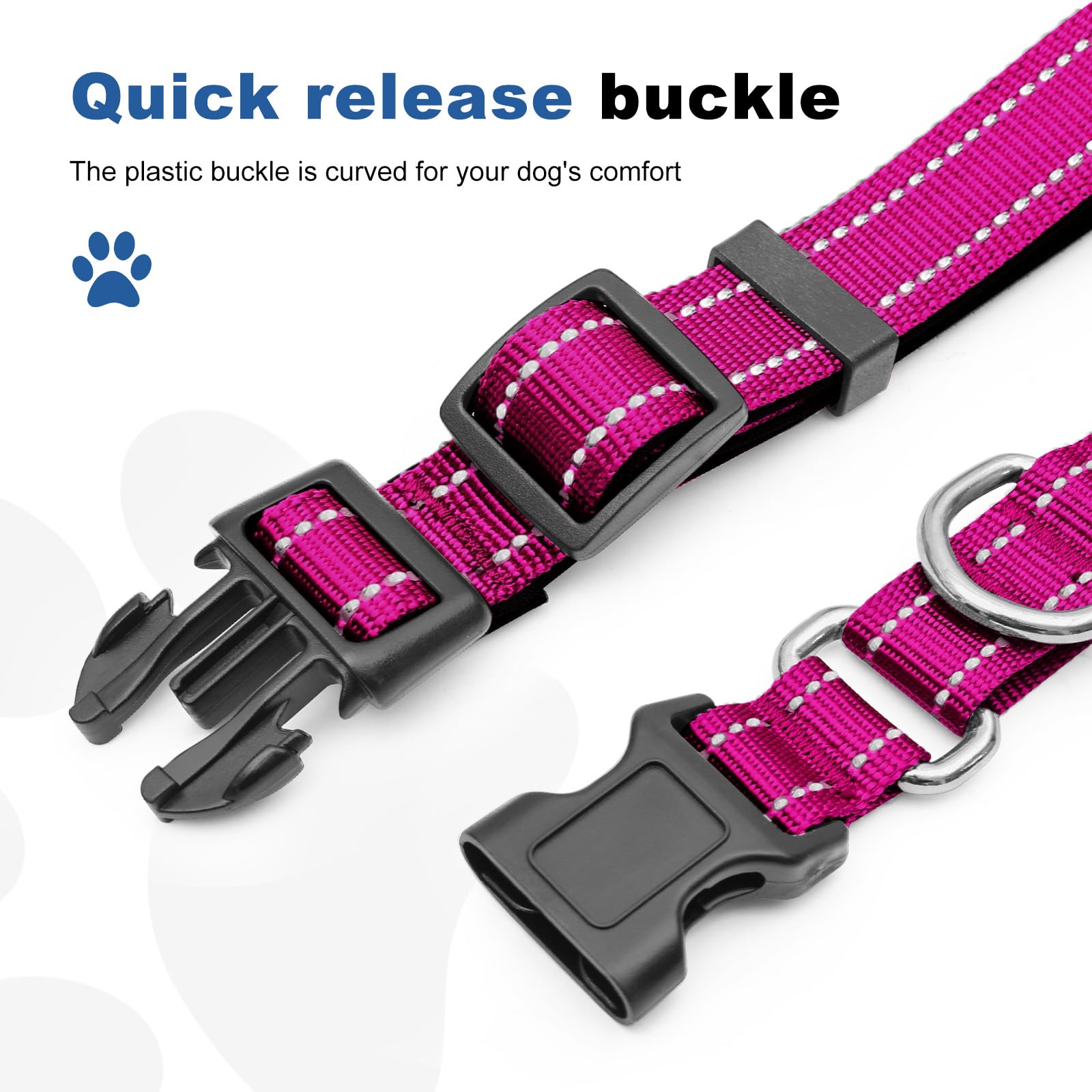 GDLKPS Reflective Martingale Collar worn during outdoor walks enhances safety.