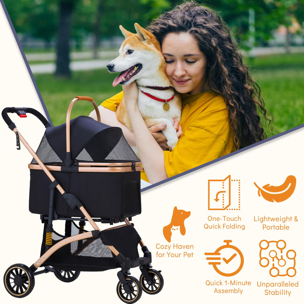 GdnWings storage under-basket, back pocket, and side cup holder for essentials