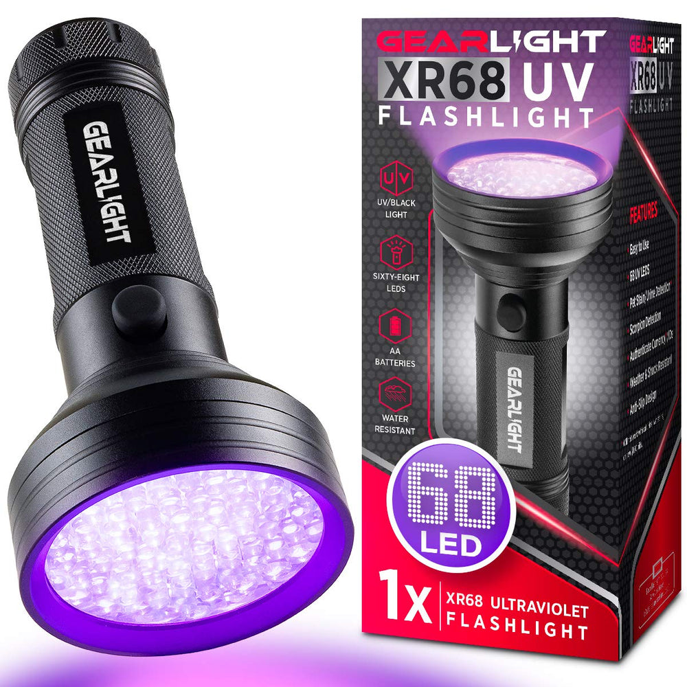GearLight XR68 linterna UV detecta manchas de mascotas