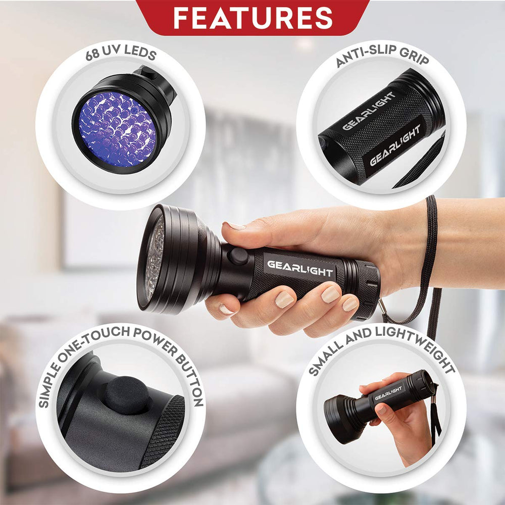 GearLight XR68 identifica escorpiones y chinches para inspección