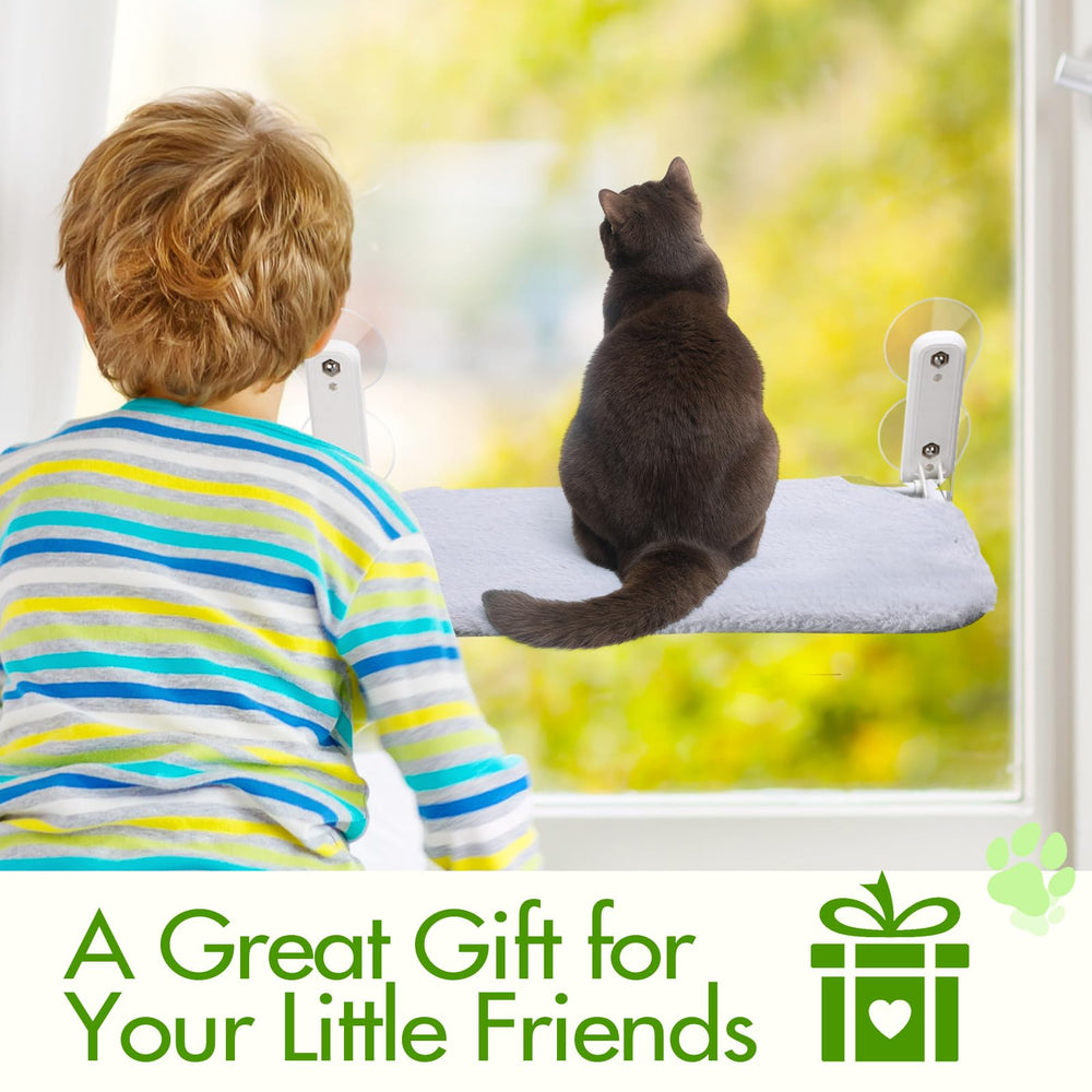Geelin sunbathing window shelf helps cats relax and observe surroundings