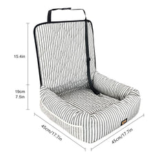 GeerDuo dog car seat soft cushion for relaxed rides.