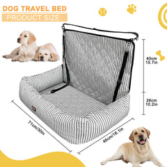 GeerDuo dog car seat fabric close-up showing durable water-resistant material