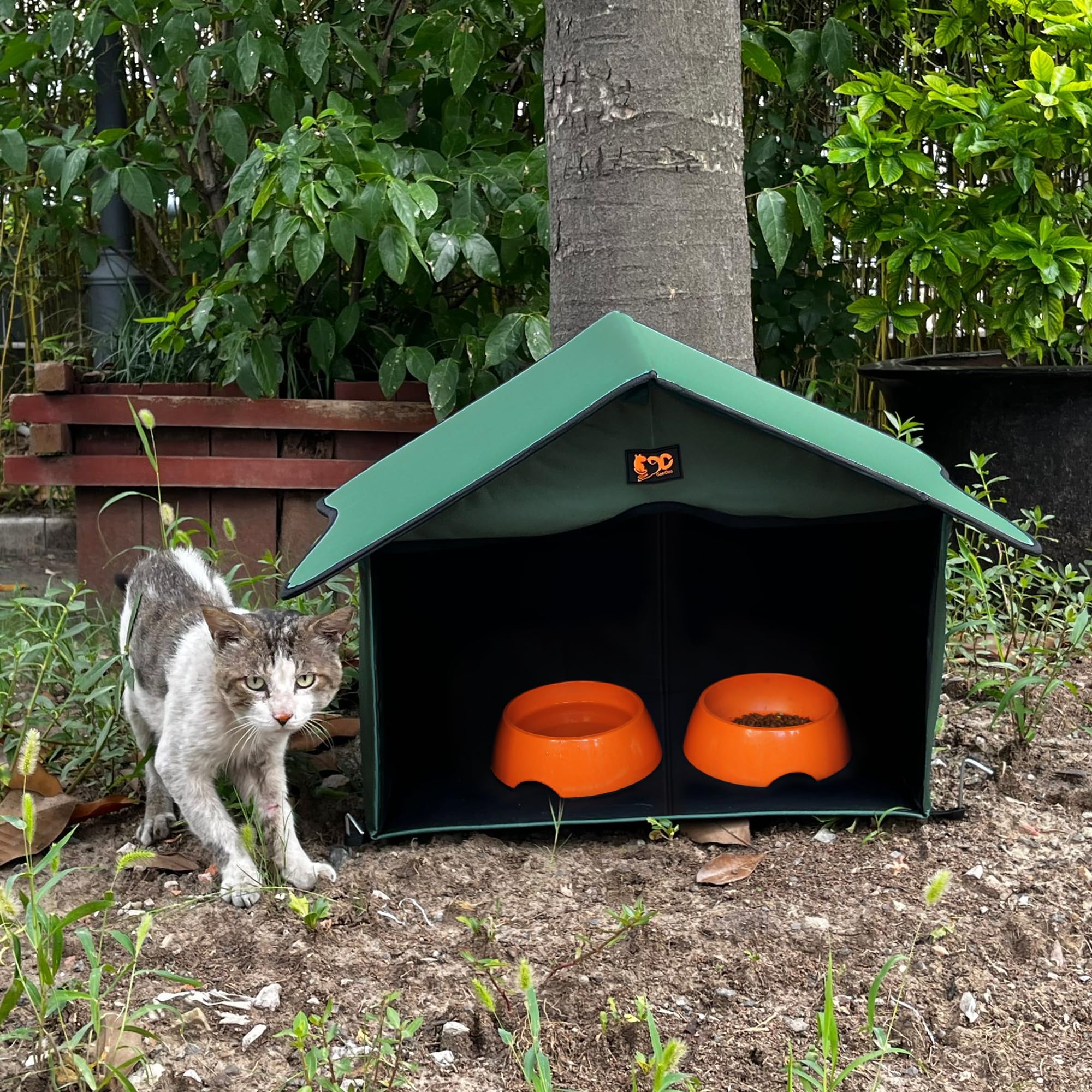 GeerDuo Outdoor Cat House easy cleaning design simplifies maintenance