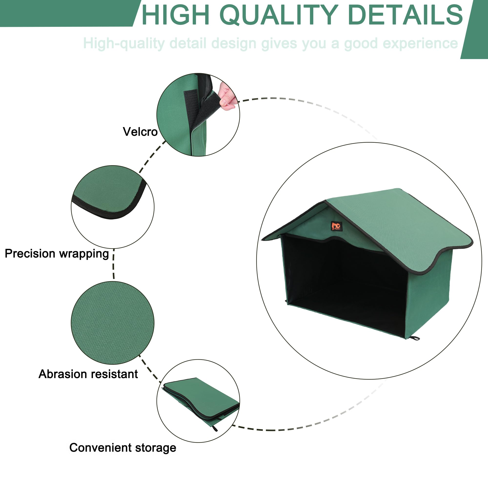 GeerDuo Outdoor Cat House indoor outdoor use suitable for spaces