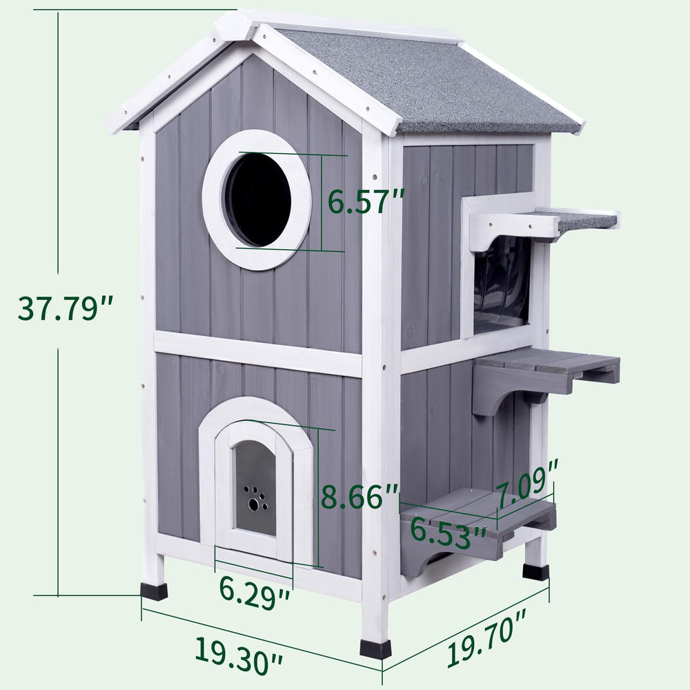 GEGURI two-story design highlights play and rest space for multiple cats