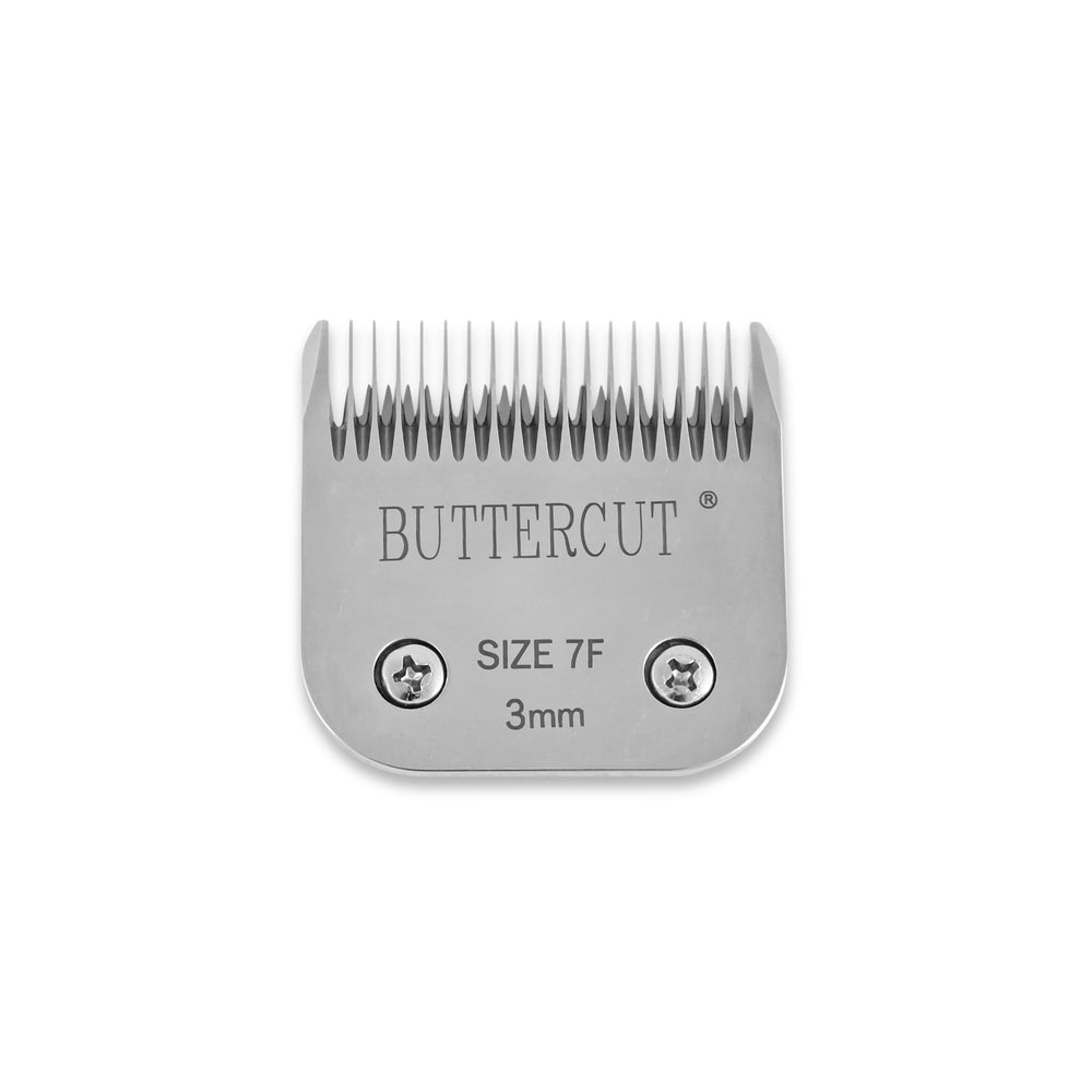 Geib Buttercut blade 5F for mid-length coats and even trims.