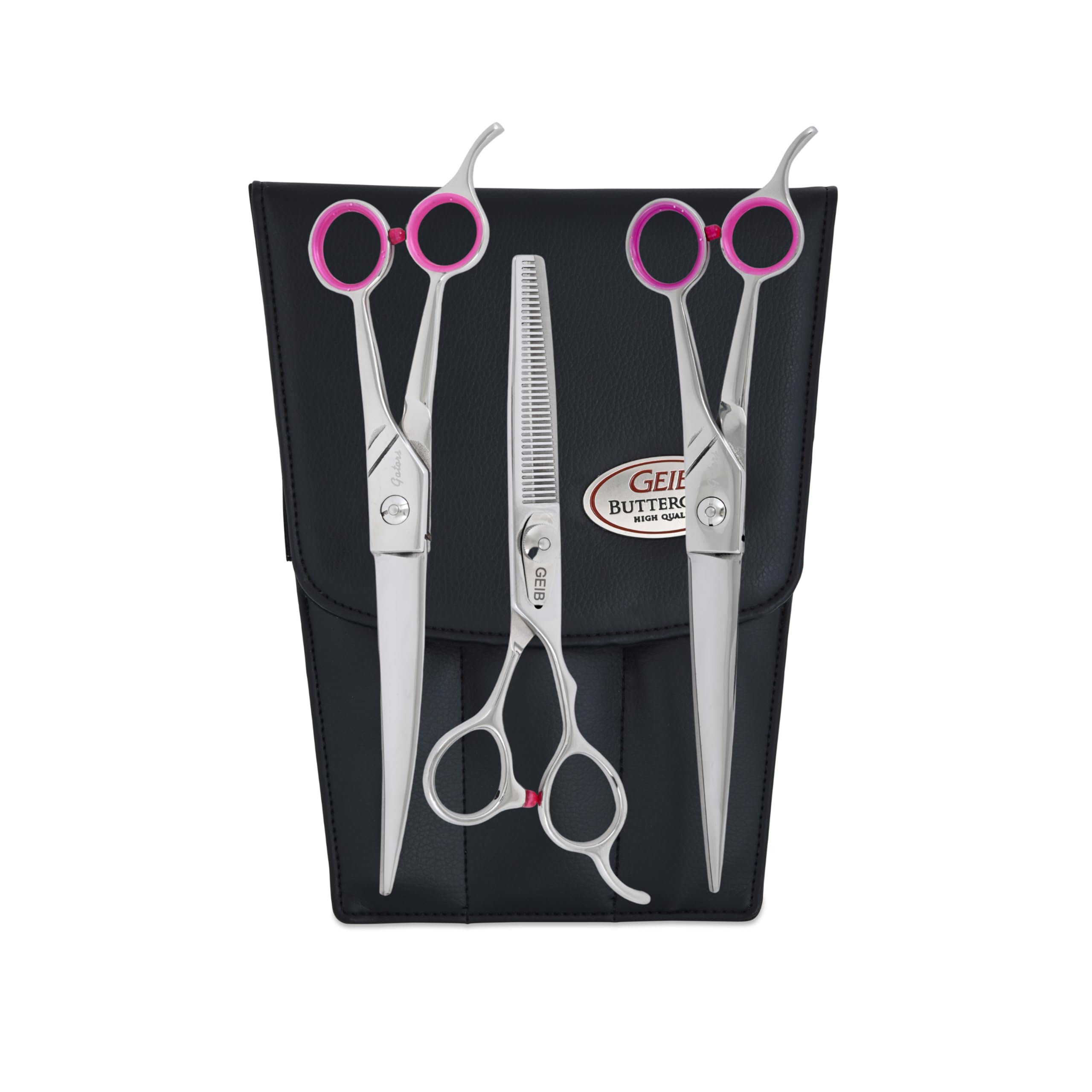 Geib Gator straight stainless steel shear for precise grooming.