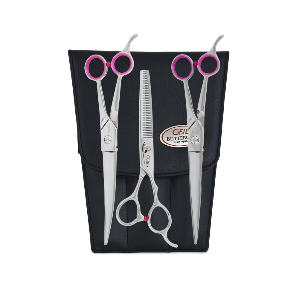 Geib Gator straight stainless steel shear for precise grooming.