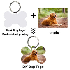 GEKIXUTP double-sided sublimation dog tag for dual artwork