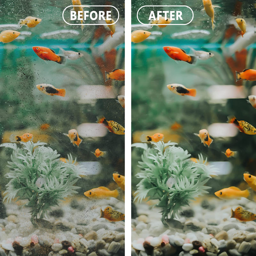 Gekufa odor-control filtration helps maintain a fresher tank scent.