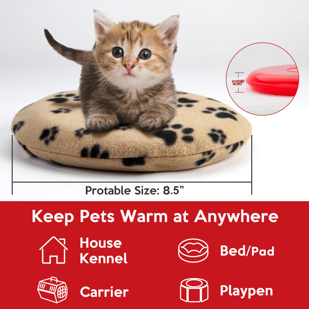 Gelbesty fleece cover with paws design adds cozy comfort for pets.
