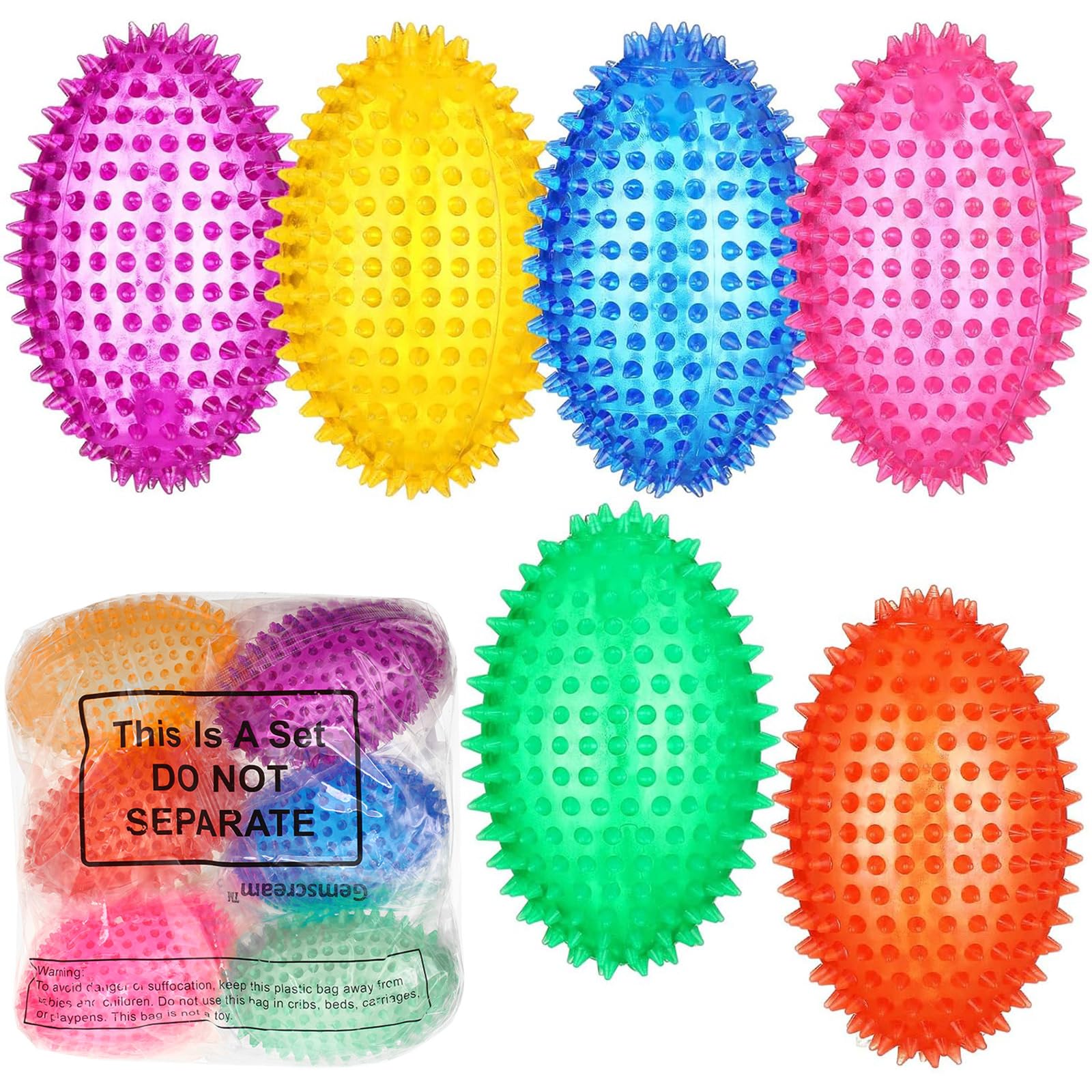 Gemscream outdoor dog toy spiky football 01 built for rugged outdoor play.