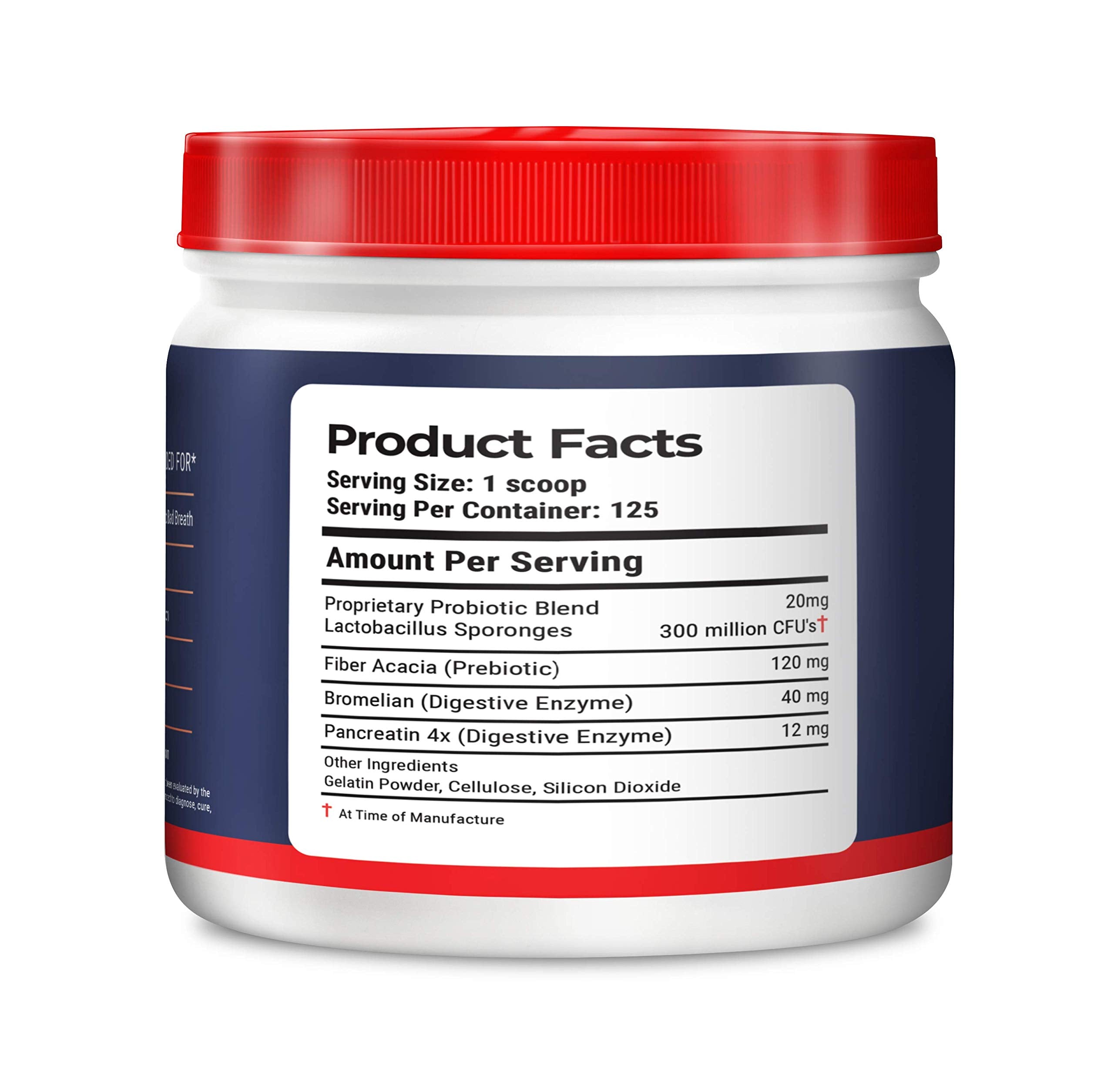 Geneflora powder with measuring scoop ready for precise dosing.