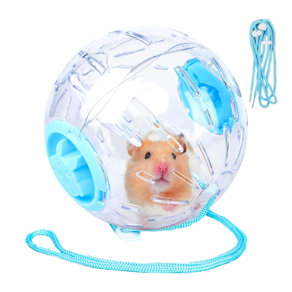 Generic 5.9-inch hamster wheel panoramic view enables easy monitoring during play.