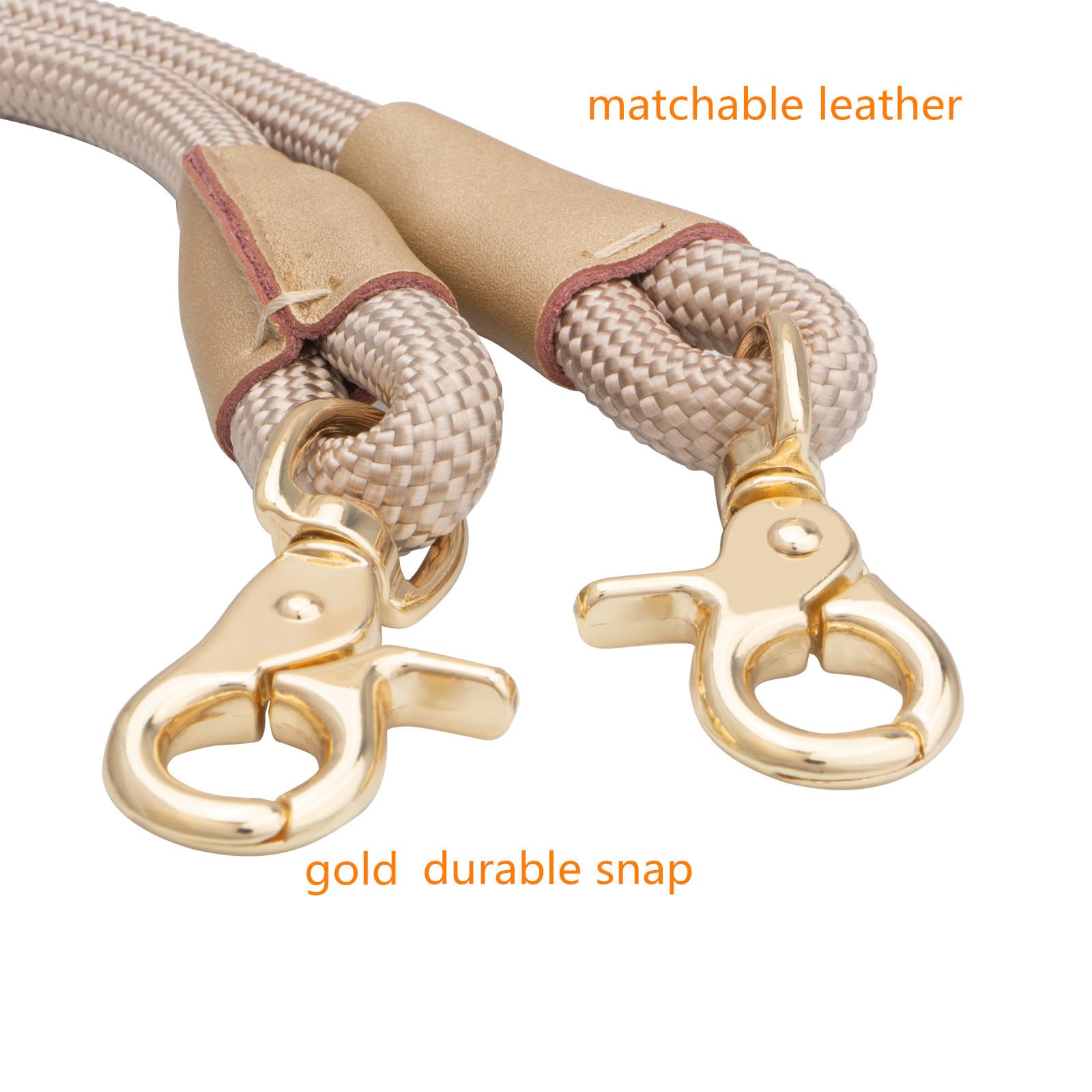Generic Adjustable O-Ring Leash lets you switch lengths for versatile walking configurations.