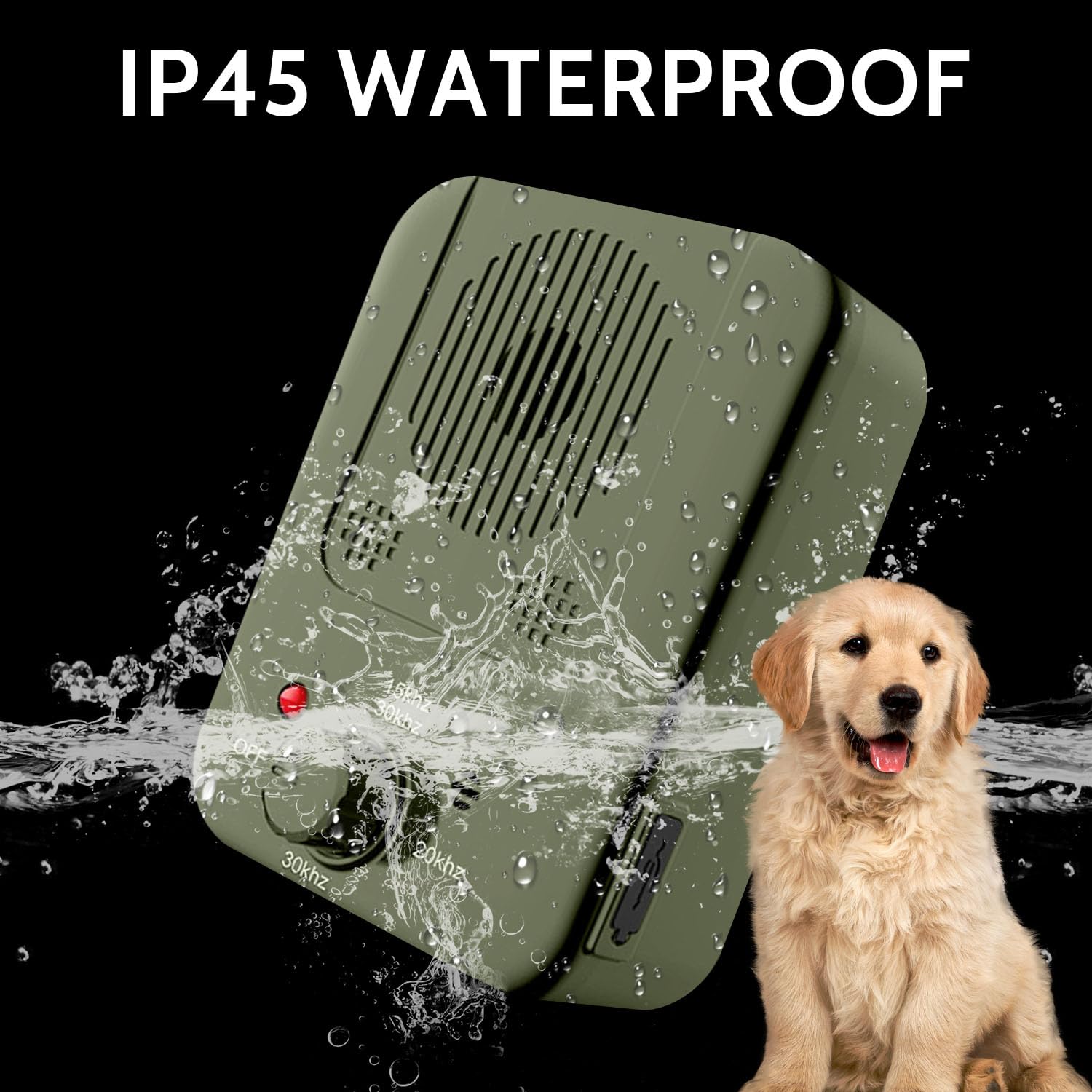 Generic anti barking device wall mount offers flexible placement options.