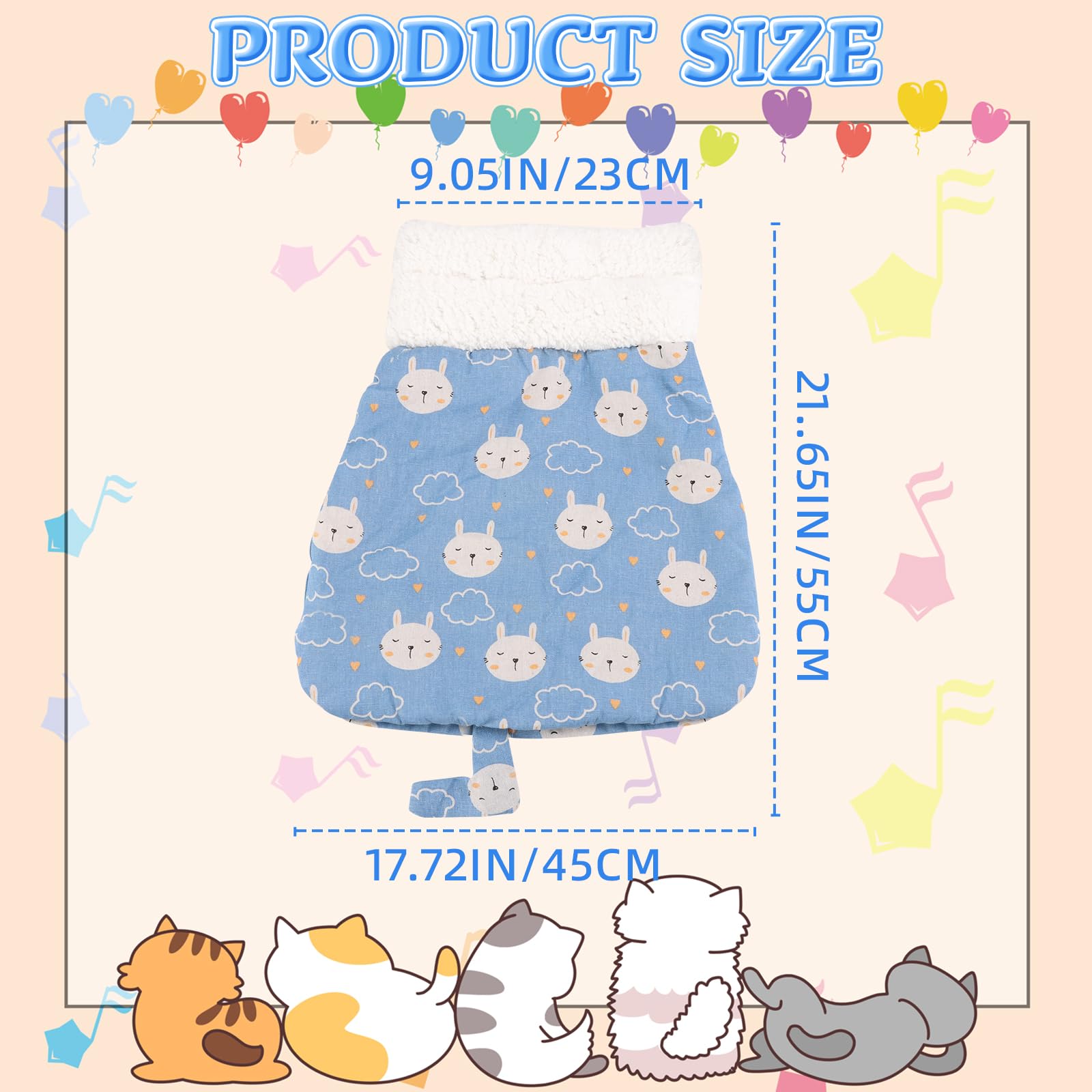Generic Cat Sleeping Bag features cave-entry for easy access and lounging.