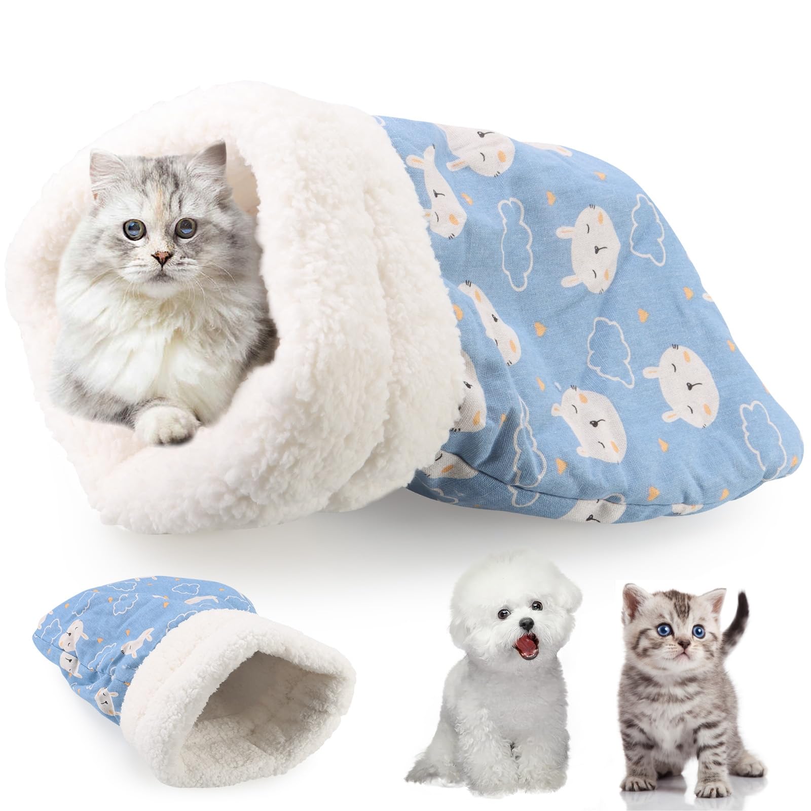 Generic Cat Sleeping Bag shows 360° warmth for cozy indoor naps.