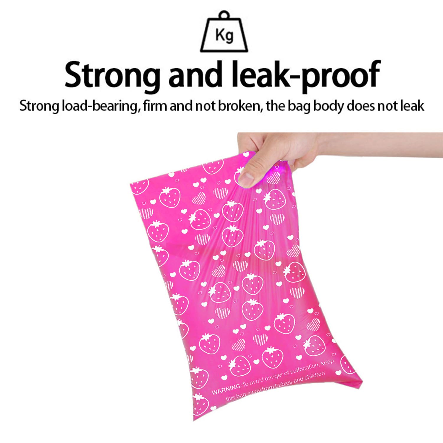 Generic dog-poop-bags-easy-tear-perforations enable one-handed access on the go