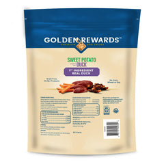 Generic Golden Rewards duck-wrapped sweet potato chew with real duck breast for protein-rich snacking
